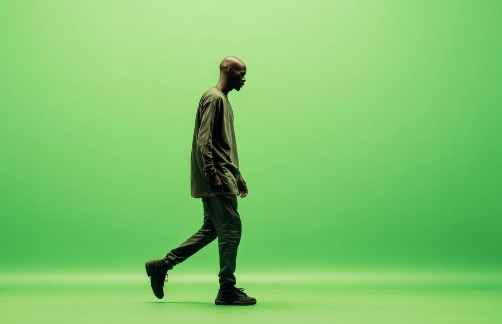 Persona che fa un passo avanti con determinazione