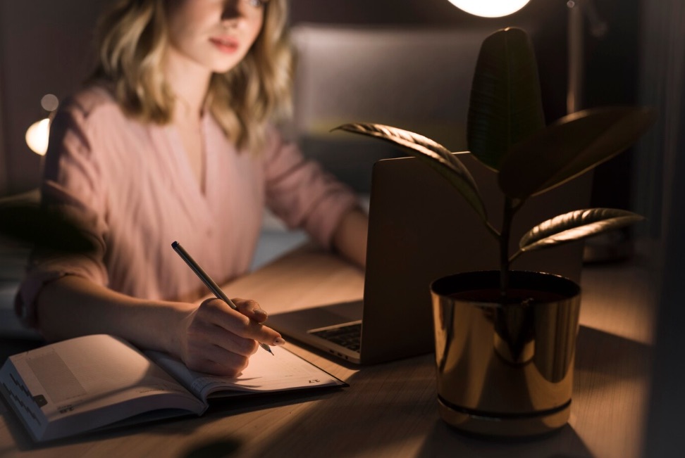 Persona concentrata sul proprio obiettivo